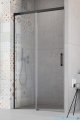 Radaway Idea Black 8 Dwj drzwi wnękowe 150cm lewe czarny mat/szkło przejrzyste 10330770-54-01L/10350703-01-01