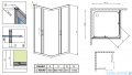 Radaway Premium Plus C Kabina kwadratowa 90x90x170 szkło przejrzyste 30451-01-01N