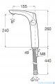 Roca Insignia bateria umywalkowa sztorcowa wysoka Chrom A5A3A3AC00