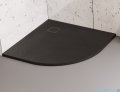New Trendy Mori brodzik konglomeratowy półokrągły 90x90x3 cm czarny B-0474