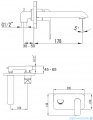 Omnires Sacramento bateria umywalkowa podtynkowa chrom SC2315CR