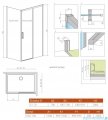 Radaway Idea Kdj kabina 100x70cm prawa szkło przejrzyste 387040-01-01R/387048-01-01L