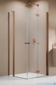 Radaway Nes Brushed Copper KDD B / KDD II kabina 80x90cm prawa szczotkowana miedź przejrzyste 10024080-93-01R/10016090-93-01L