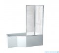 Besco Integra 150x75cm Wanna asymetryczna Prawa + parawan 2-skrzydłowy #WAI-150-PP2