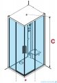 Novellini Glax 1 2.0 kabina standard 90x70 prawa czarna G21A9079DM-1HH