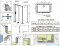 Radaway Idea Black Kds kabina prysznicowa 140x80 lewa czarny mat/szkło przejrzyste 10115140-54-01L/10117080-01-01