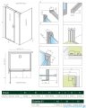 Radaway Nes 8 Kds I kabina 100x100cm lewa przejrzyste 10073100-01-01L/10073110-01-01/10089100-01-01