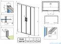 Radaway Idea White Dwd drzwi 180cm szkło przejrzyste 387128-04-01