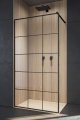 Radaway Modo X Black II Factory kabina Walk-in 75x200 szkło 10mm 389275-54-55