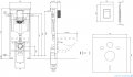 Omnires Grohe Rapid stelaż podtynkowy do WC zestaw 4w1 przycisk miedź szczotkowana RAPIDSETCPB