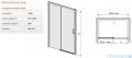 Sanplast Free Zone drzwi przesuwne D2L/FREEZONE 100x190 cm lewe przejrzyste 600-271-3110-38-401