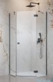 Radaway Essenza 8 Brushed GunMetal Ptj kabina pięciokątna 100x80cm prawa szczotkowany grafit 10490000-92-01R/10490800-01-01