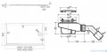 Schedpol Caspar New 160x80cm brodzik prostokątny + syfon 3.2842