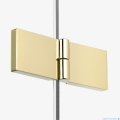 New Trendy Nesta Light Gold kabina 90x120x200 cm lewa wspornik równoległy złoty połysk/szkło przejrzyste K-4501