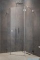 Radaway Essenza Ptj Brushed Nickel kabina pięciokątna 100x80cm prawa szczotkowany nikiel 1385010-91-01R/1385055-01-01