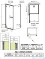 Radaway Arta Kdj I kabina 90x90cm lewa szkło przejrzyste + brodzik Doros C + syfon