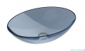 Besco Anya Carbon Grey + maskownica czarny matt umywalka nablatowa 50x35x15cm #UMA-50-CGB