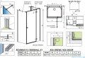 Radaway Essenza Kdj+S kabina 80x110x80cm prawa szkło przejrzyste 1384051-01-01/1385023-01-01R/1384051-01-01