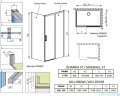 Radaway Idea White Kdj kabina 130x80cm prawa szkło przejrzyste 387043-04-01R/387051-04-01L