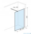 Excellent Vidoq Walk-in ścianka prysznicowa prosta 90x200 cm, złoto szczotkowane KAEX.1506.900.LP.GB