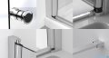 Radaway Eos DWD II drzwi prysznicowe 140 W1 przejrzyste 13799770-01-01/13799630-01-01