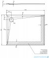 Omnires Stone brodzik prysznicowy prostokątny 90x120x3 cm biały mat STONE90/120BM