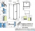 Radaway Arta Kds II kabina 100x80cm prawa szkło przejrzyste 386521-03-01L+1386103-03-01+386110-03-01