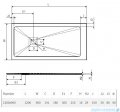 Excellent Arda Brodzik 120x90  prostokątny SLIM beton BREX.1503.120.090.CON