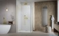 Radaway Essenza Kdj Gold kabina 90x90cm lewa szkło przejrzyste 1385044-09-01L/1384050-01-01