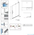 Radaway Furo SL Brushed Gold  kabina Walk-in 90x200cm prawa szczotkowane złoto 10306488-99-01R/10110444-01-01