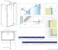 Radaway Essenza Pro White Kdj+S kabina 75x100x75cm prawa biały mat/szkło przejrzyste 10097310-04-01R/10098075-01-01/10098075-01-01