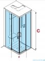 Novellini Skill 2A kabina z hydromasażem lewa perłowy szary 120x80 SKIA120ST1F-1AN3