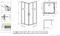 Radaway Premium Pro Black Kdd  kabina 100x80cm czarny mat/szkło przejrzyste 1017100-54-01L/1017080-54-01R
