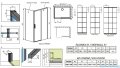 Radaway Idea Black Kdj Factory kabina prysznicowa 150x110 prawa czarny mat/szkło przejrzyste 387045-54-55R/387053-54-55L