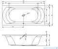 Riho Lima wanna prostokątna 190x90cm z hydromasażem Bliss lewa B053009005