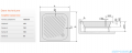 Sanplast Classic brodzik kwadratowy 75x75x15cm+stelaż 615-010-0020-01-000