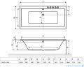 Wanna Excellent Pryzmat 200x90 Biała WAEX.PRY20WH
