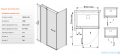 Sanplast kabina narożna prostokątna KNDJ2/PRIII-100x110 100x110x198 cm przejrzyste 600-073-0320-38-401
