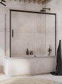 Radaway Idea Black Pn Dwj+S parawan nawannowy 180x70cm prawy przejrzyste 10042180-54-01R/10005070-54-01L