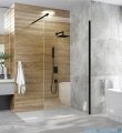 Sanplast Space Wall P/SPACEWALL-XL kabina walk-in 120x228 cm czarny matowy 600-320-3160-59-401