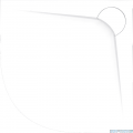 Vayer Bumerang 100x100cm Brodzik półokrągły z konglomeratu marmurowego