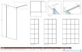 Radaway Modo X Black II Factory kabina Walk-in 55x200 szkło 10mm 389255-54-55