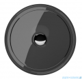 Besco Enya Carbon Grey + syfon chrom umywalka nablatowa 36x36x10cm #UME-36-CGC