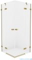 New Trendy Avexa Gold kabina prostokątna 90x80x200 cm przejrzyste EXK-1780