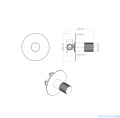 Oltens Hamnes bateria prysznicowa podtynkowa kompletna chrom 33105100