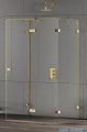 New Trendy Eventa Gold Shine kabina prysznicowa przyścienna 80x90x200 przejrzyste Prawa Złoty połysk EXK-4795