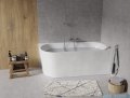 The North Bath Calia wanna wolnostojąca przyścienna prawa 170x80cm + syfon Klik-klak 6845-1701R