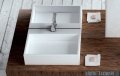 Marmorin umywalka nablatowa Modico z otworem 60cm biała 350060020011