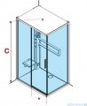 Novellini Glax 2 2.0 kabina masażowo-parowa 120x80 lewa corda G222P120SM5-1TU