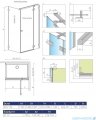 Radaway Essenza Pro White Kdj kabina 110x75cm prawa szkło przejrzyste 10097110-04-01R/10098075-01-01